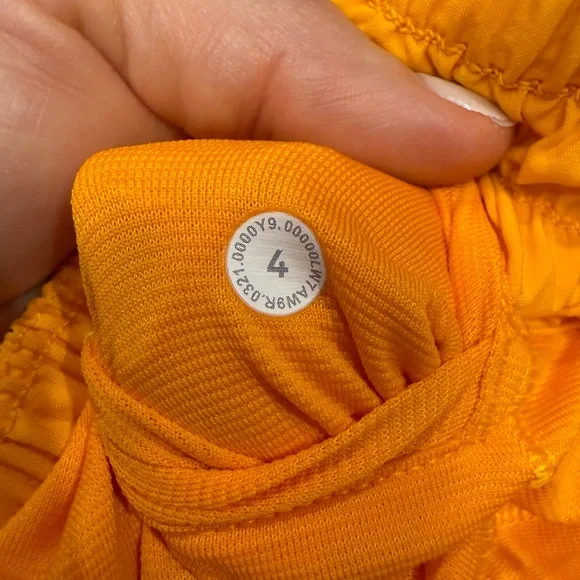 Lululemon Athletica Orange Hotty Hot Athletic Shorts - Picture 3 of 4